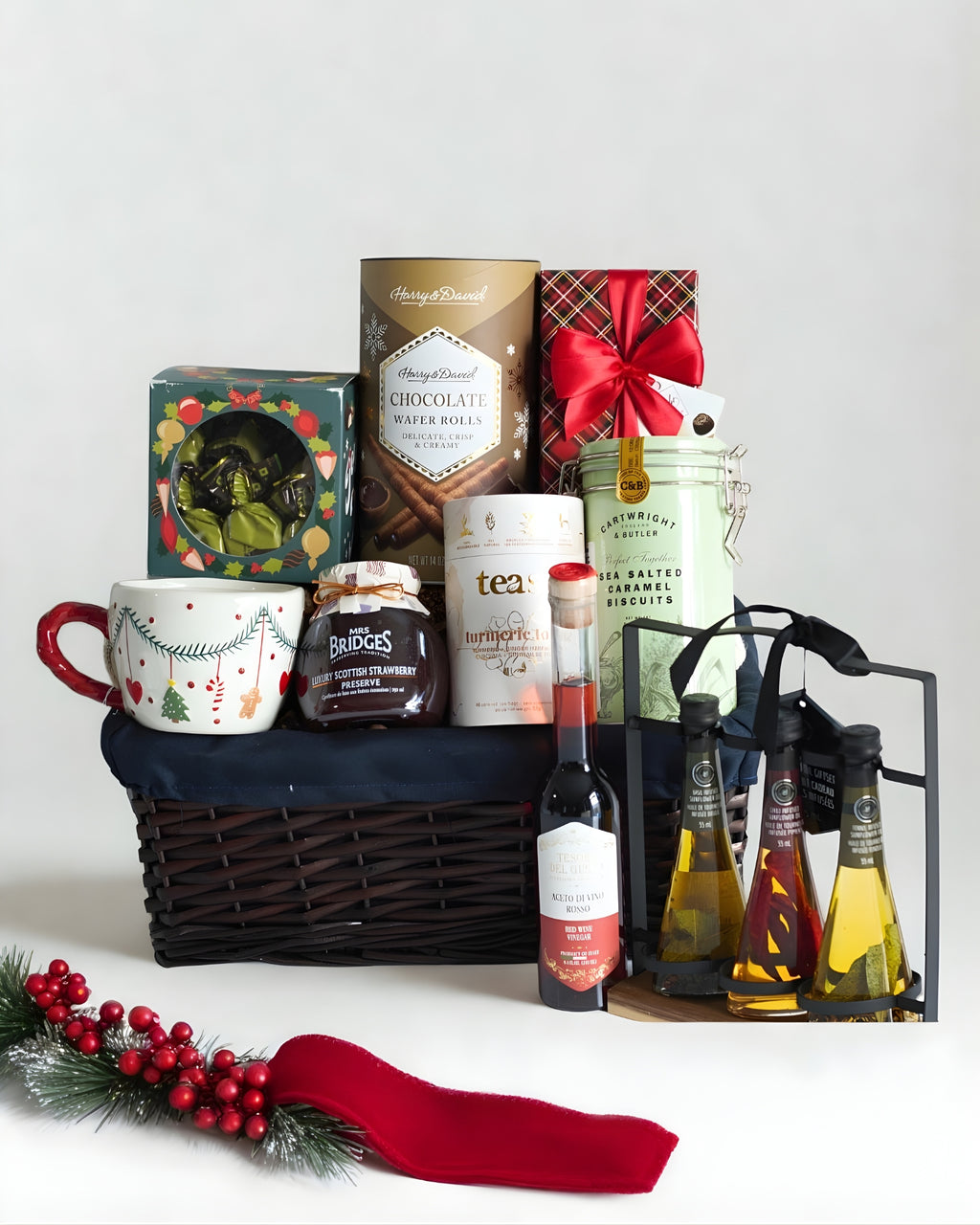 Evergreen Christmas Basket